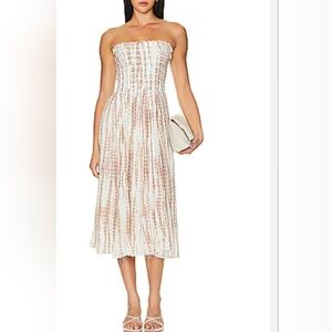 Free People Ravenna Tie Dye Gauze Maxi Size:Small